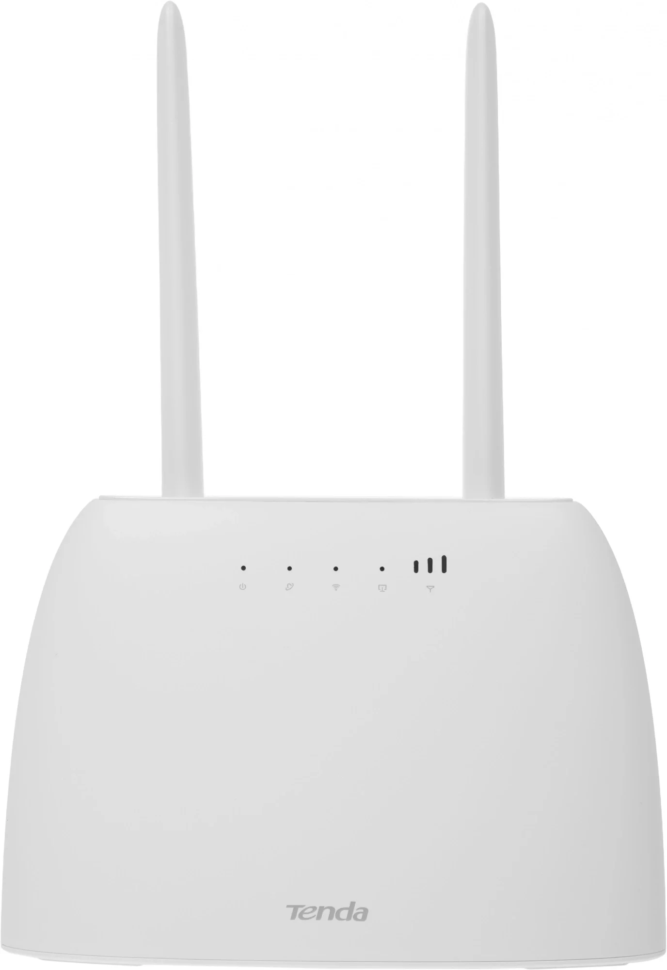 Маршрутизатор Tenda 4G06 Wi-Fi Роутер N300, 2,4 ГГц до 300 Мбит/с, LTE/3G/4G до 150 Мбит/с, SIM-слот, 2 внешние 4G/3G антенны + 2 встроенные Wi-Fi антенны, LAN 2x100 Мбит/с