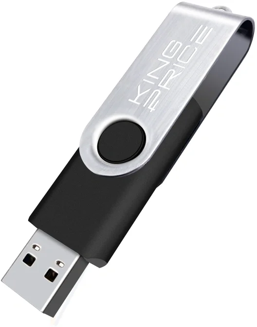 USB накопитель KingPrice - KPFD2, USB Type A (USB 2.0), 64 ГБ, цвет чёрный, KPFD2A064ABK