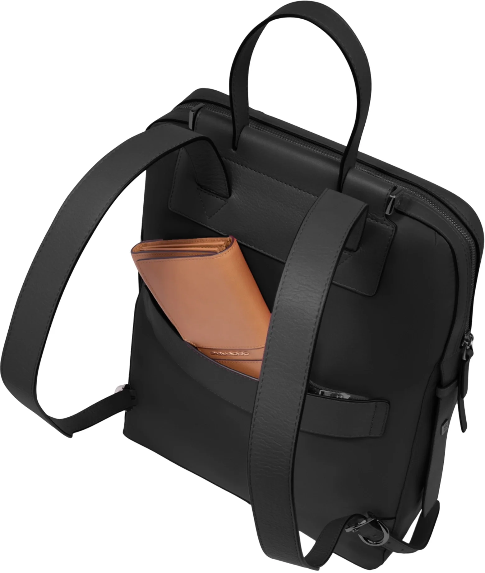 Рюкзак женский Piquadro Lyra  CA4576W92T/N черный ткань/натур.кожа