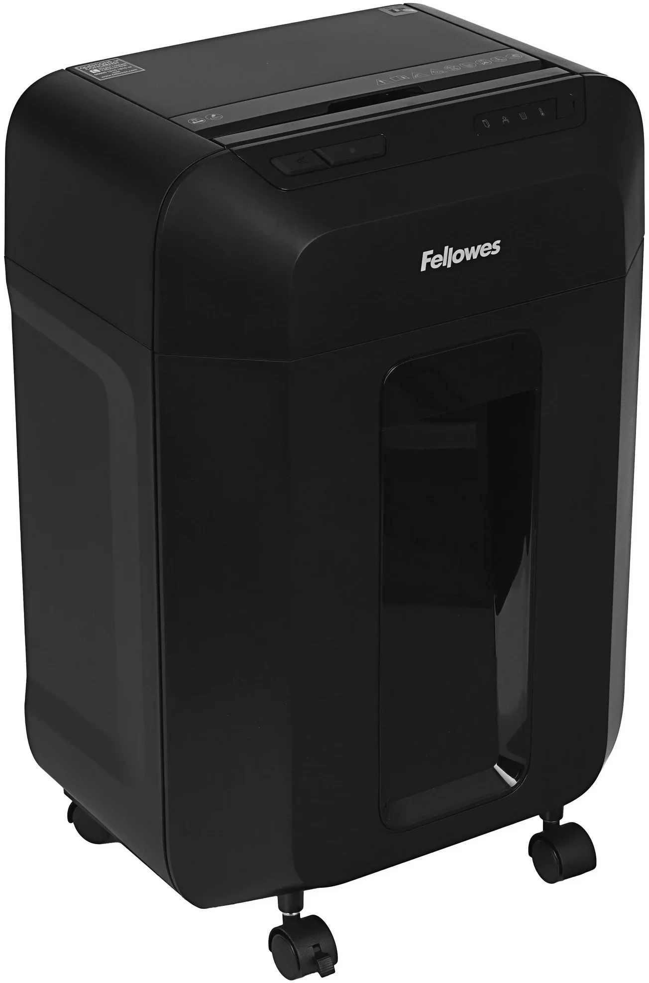 Fellowes Шредер AutoMax 80M FS-46215 , минирезка, DIN P-4, 4х12 мм, автоподача 80 лст., 17 лтр., автореверс, уничт.: скобы, скрепки, пл. карты