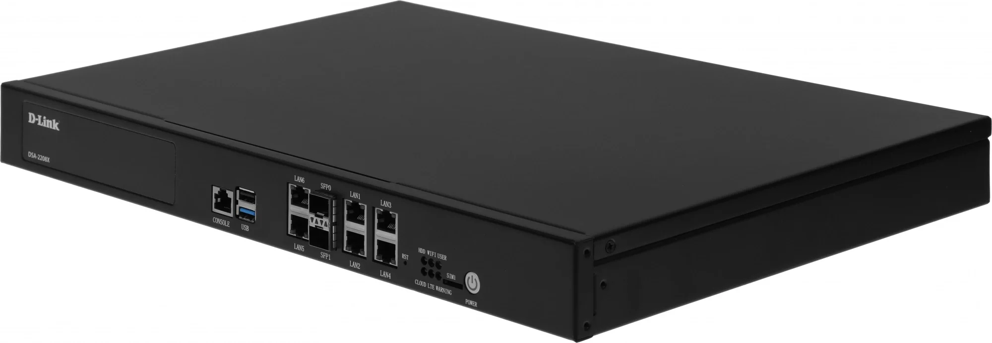 Маршрутизатор D-Link Сервисный маршрутизатор для корпоративных сетей, 4-ядерный процессор, 6x1000Base-T WAN/LAN, 2x10GBase-X SFP+ WAN/LAN, 2xUSB, консольный порт RJ-45, 3G/LTE