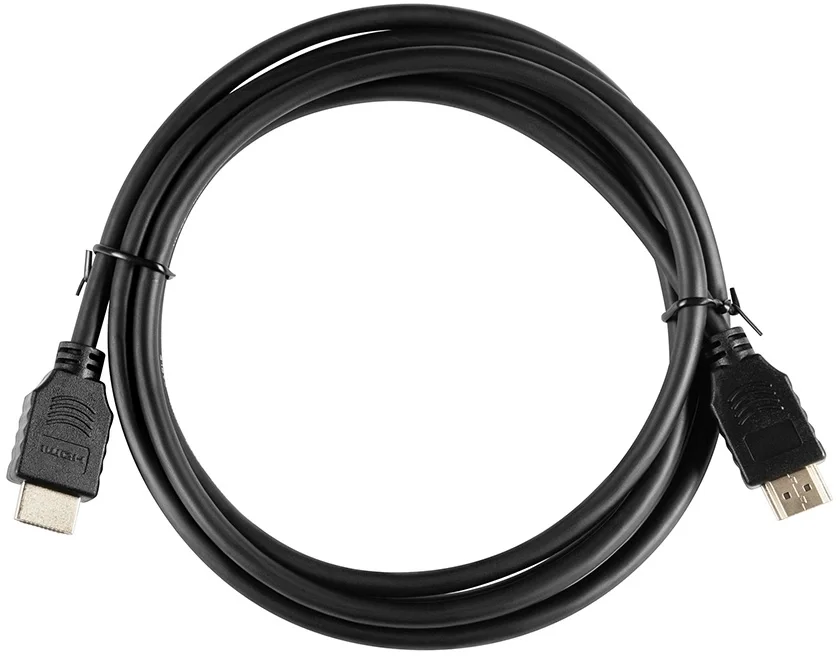 Видео кабель BURO, HDMI (M) -> HDMI (M), HDMI 2.0, 2 м, цвет чёрный, BU-HDMI-V2.0-2M