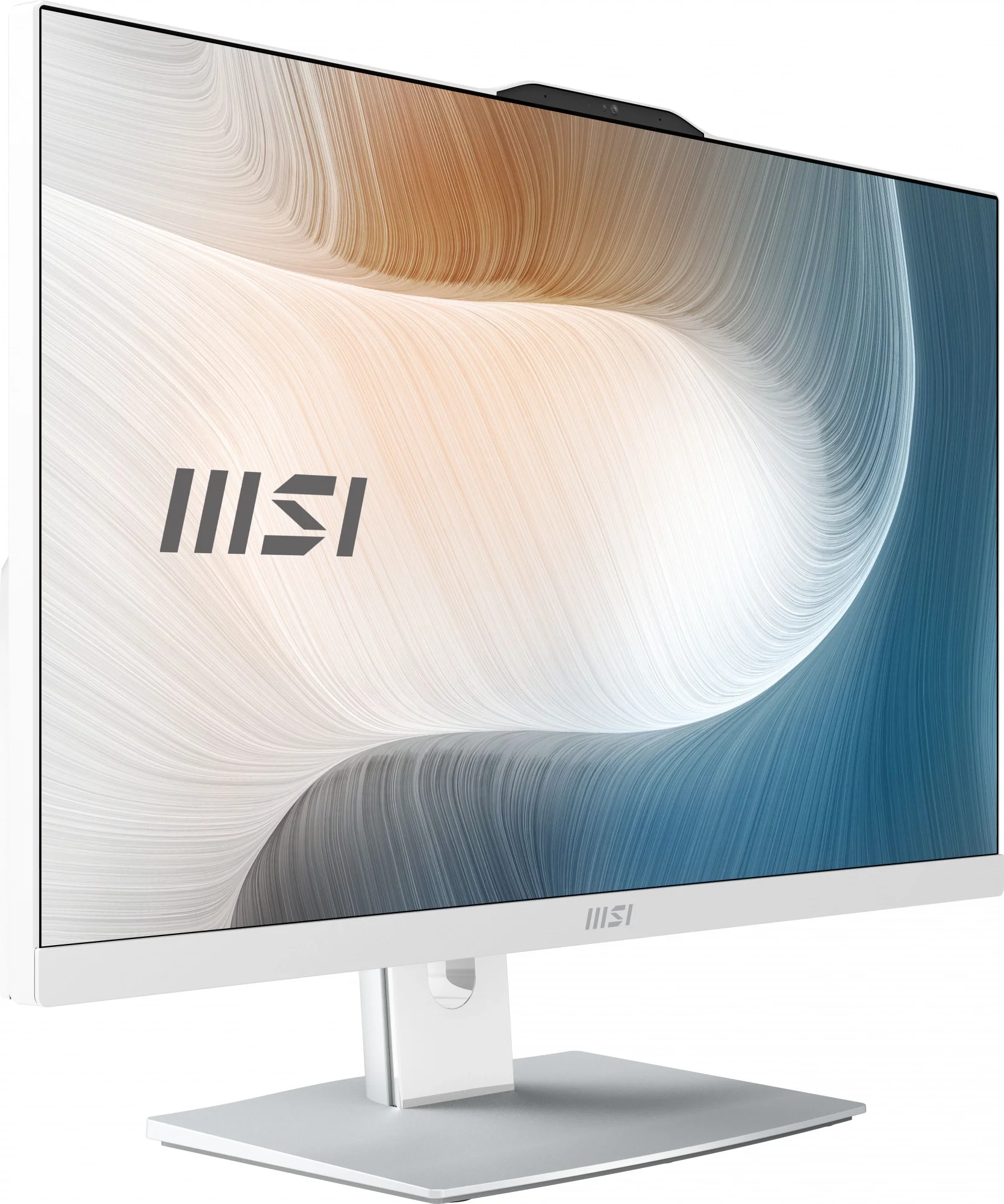 Моноблок MSI Modern AM242P 12M-672RU 23.8" Full HD i5 1235U (1.3) 16Gb SSD512Gb Iris Xe Windows 11 Pro GbitEth WiFi BT 120W клавиатура мышь Cam белый 1920x1080