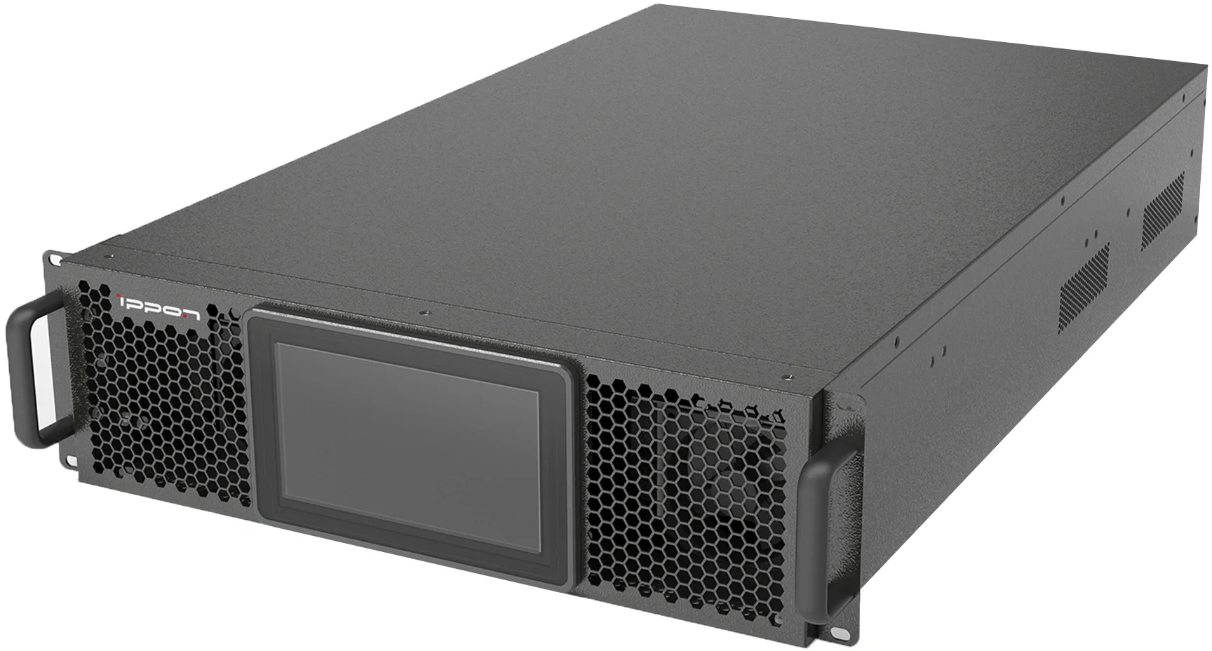 ИБП Ippon - Intatum RT 10000 ВА/10000 Вт, On-Line, in (Клеммная колодка), terminal block, LCD, Rack, 3U, без встроенных АКБ, цвет чёрный, 2052410