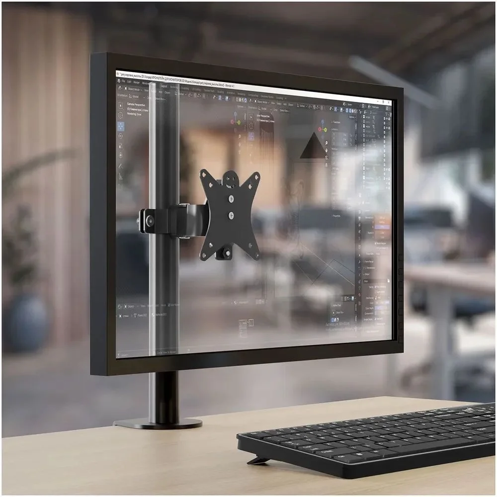 HOLDER Кронштейн для мониторов MDS-M101-B черный 13"-32" макс.8кг настольный поворот и наклон верт.перемещ.