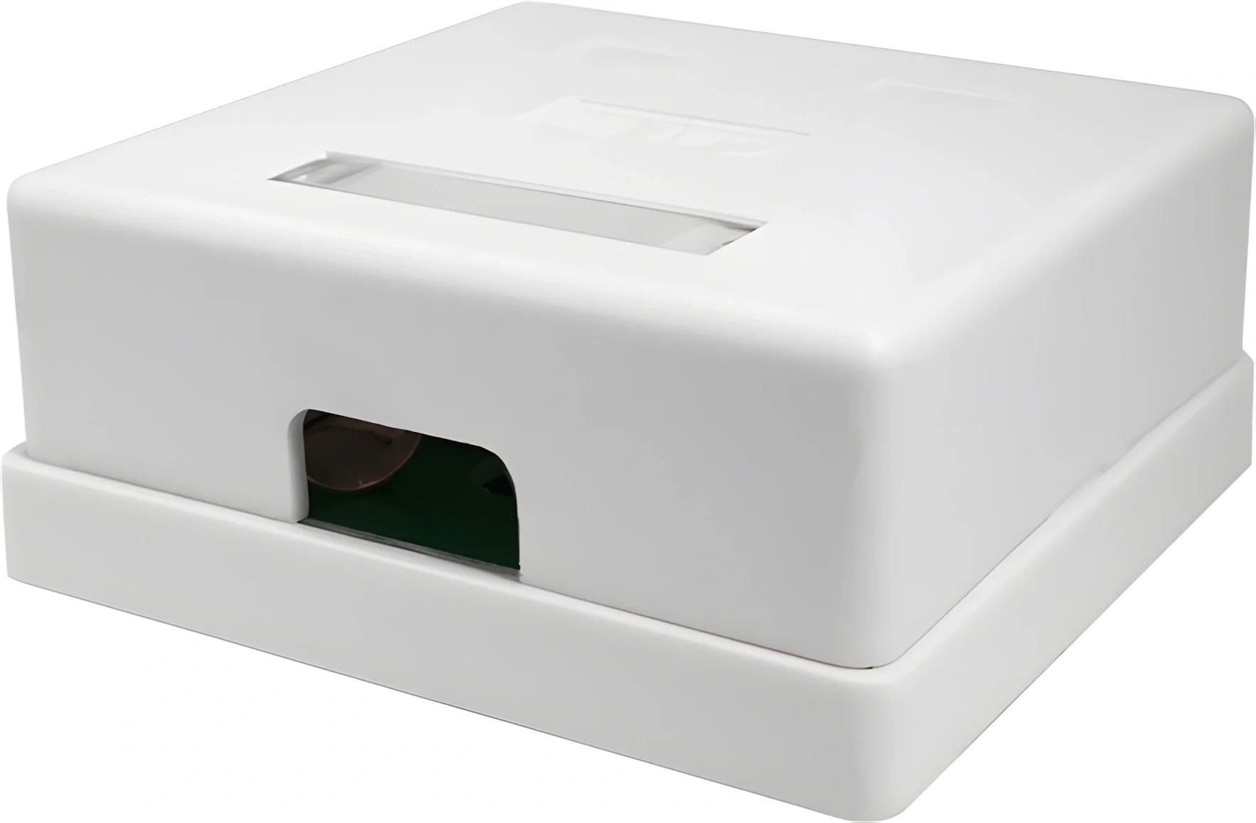 Розетка компьютерная Suprlan 10-0308-1 наклад. RJ45 2 кат. 5E FTP белый