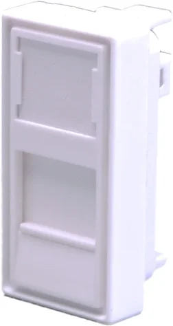 10-0319-1 Панель Suprlan  лицевая со шторкой 22.5x45  1xKeystone  ABS  пластик белый