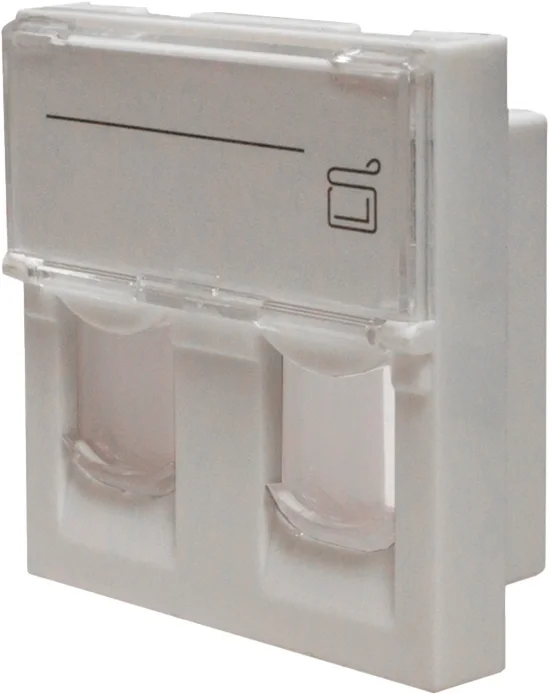 Панель Suprlan 10-0302-1, 2xKeystone, 45x45, белый