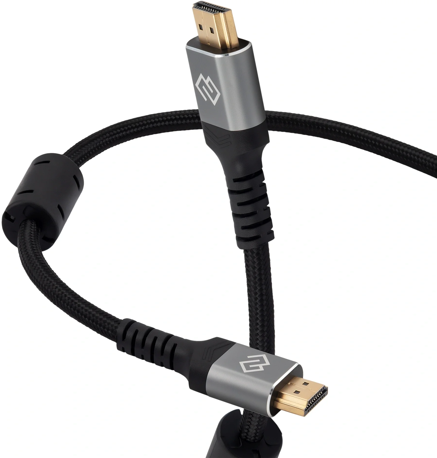 D-HDMI-2FF-V2.1-2M Кабель аудио-видео Digma HDMI (m)/HDMI (m) 2м. феррит.кольца позолоч.конт.  черный  ()