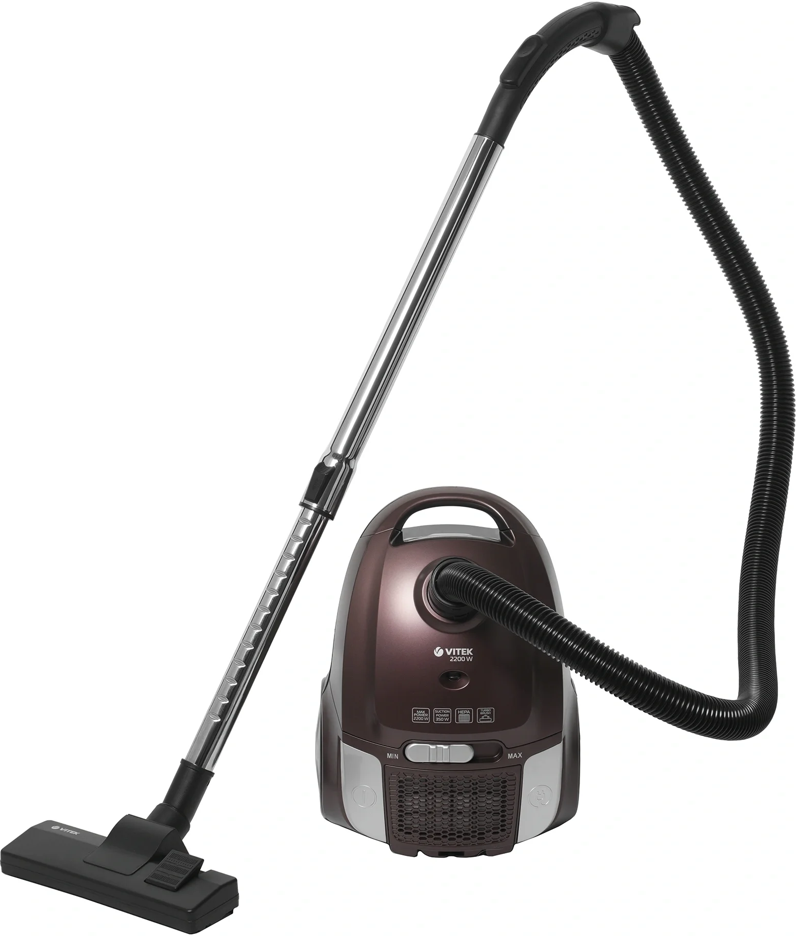 Пылесос Vitek VT-8138, сухая уборка, мешок 2 л, 2200 Вт