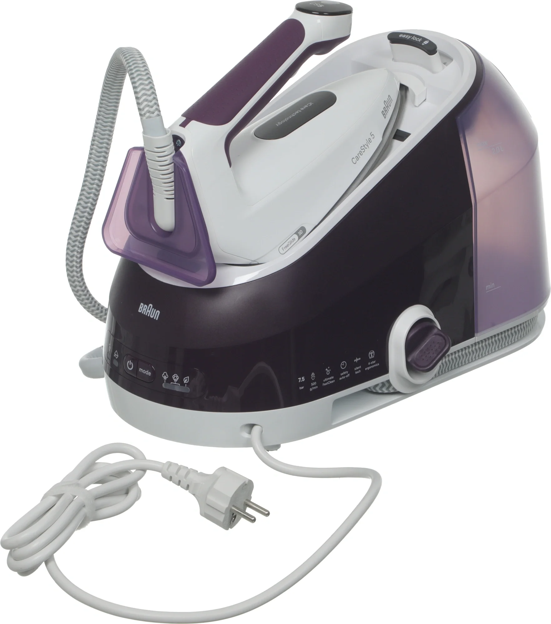 BRAUN Парогенератор CareStyle 5 IS5247VI 2400Вт сиреневый/белый