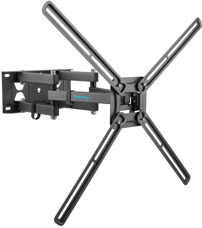 Kromax CORBEL-9 grey titan { 32"-75";  Максимальная нагрузка: 50 кг;  VESA: 200x200, 200х300, 200х400, 300х200, 300х300, 300х400, 400х200, 400х300, 400х400, 600х400 мм;  Наклон: +5°-12°Поворот: ±90°}