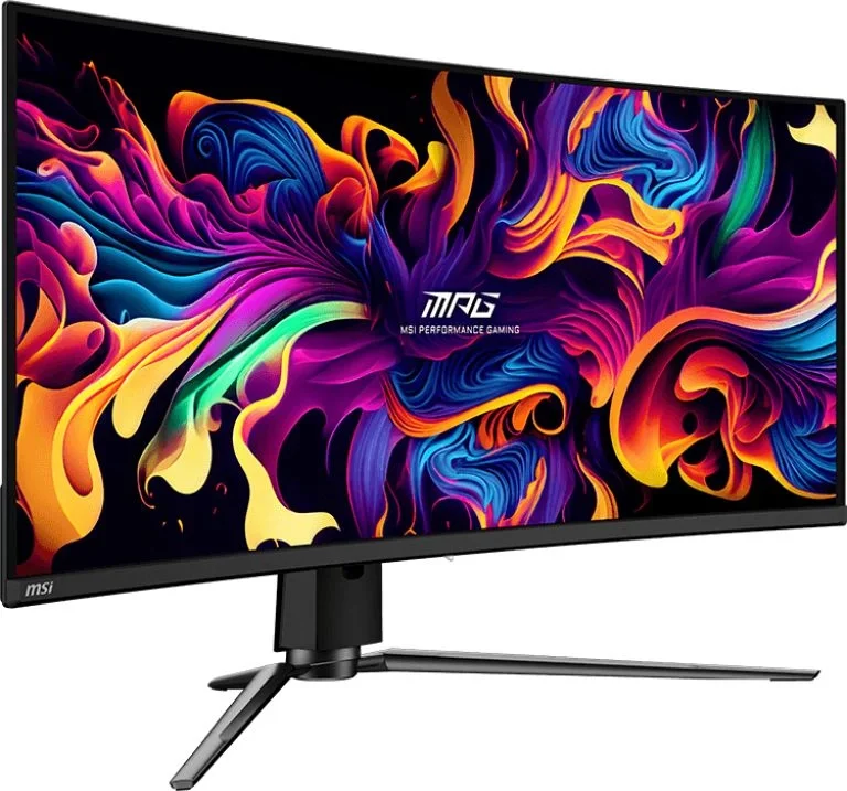 Монитор 34" MSI MPG 341CQPX QD-OLED Curved QD-OLED, 3440x1440, 240Hz, 0,03ms, 250сd/m, 1500000:1, HDR10 | 2xHDMI(2.1), DP(1.4a), Type-C(PD-98W), 2xUSB2.0 | HAS, Swivel, InPSU, Vesa 100, Black