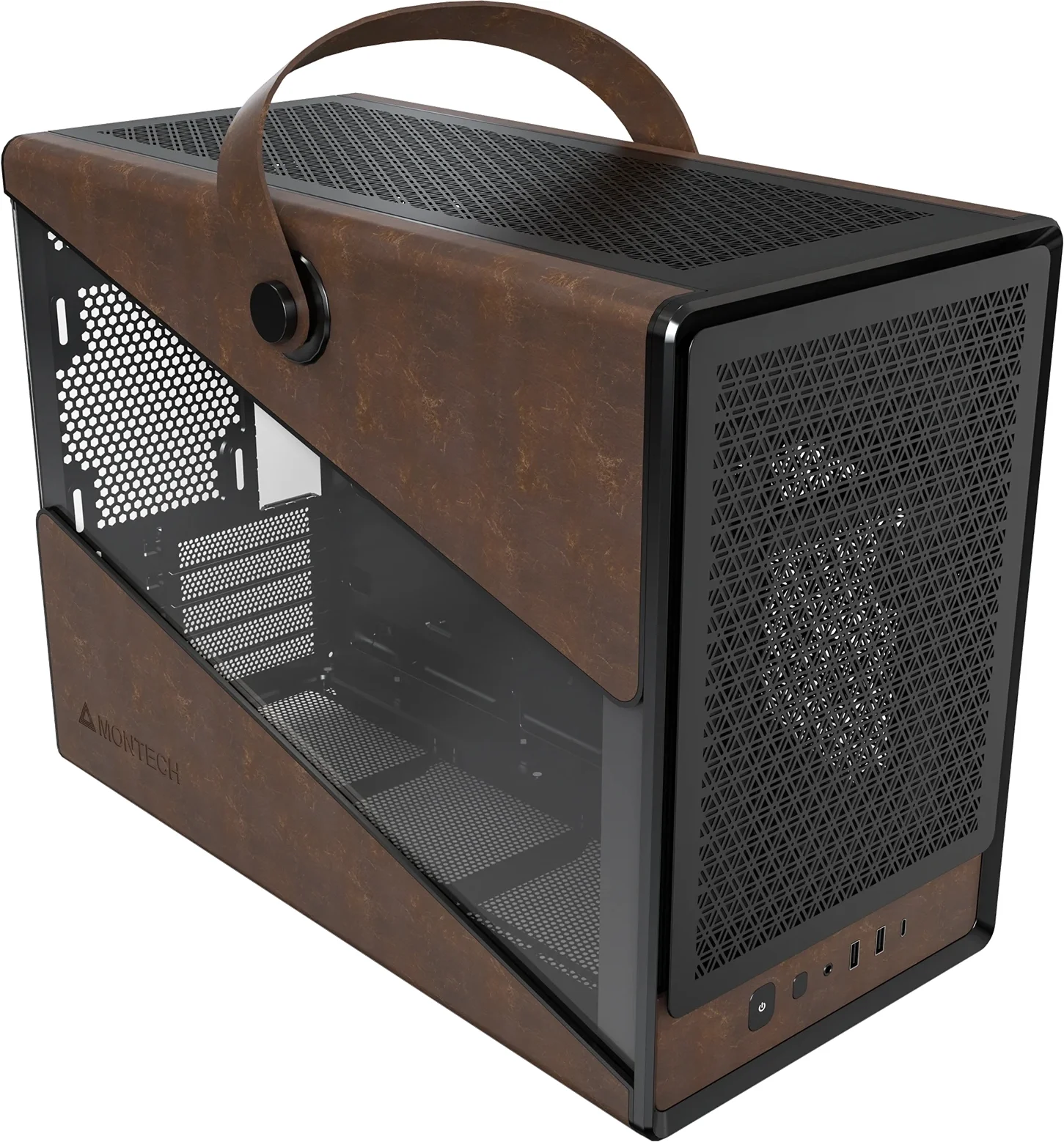 Компьютерный корпус Montech Heritage (B) черный без БП mATX 9x120мм 2x140мм 2xUSB3.0 audio bott PSU