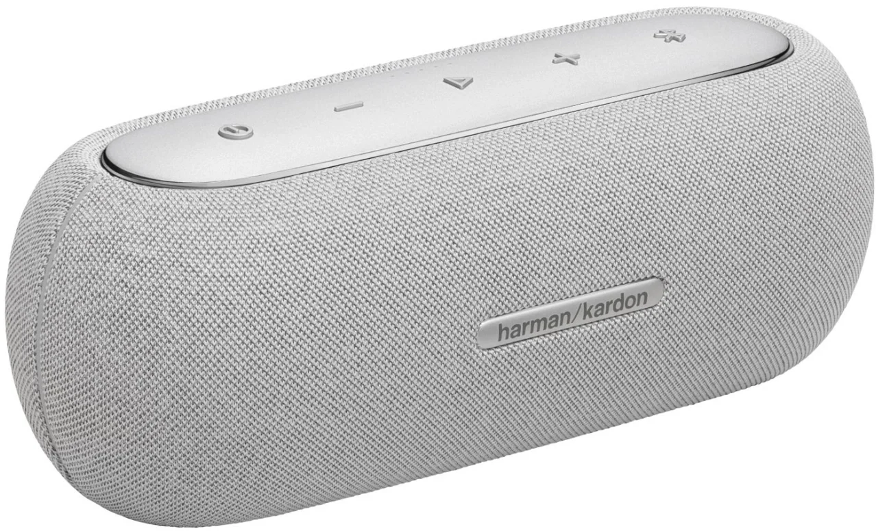 Колонка порт. Harman Kardon Luna Google Assistant, Amazon Alexa серый 40W 1.0 BT/Wi-Fi 4800mAh (HKLUNAGRYEU)