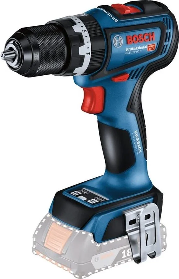 Дрель-шуруповерт Bosch GSB 18V-90 аккум.  патрон:быстрозажимной  (06019K6100)