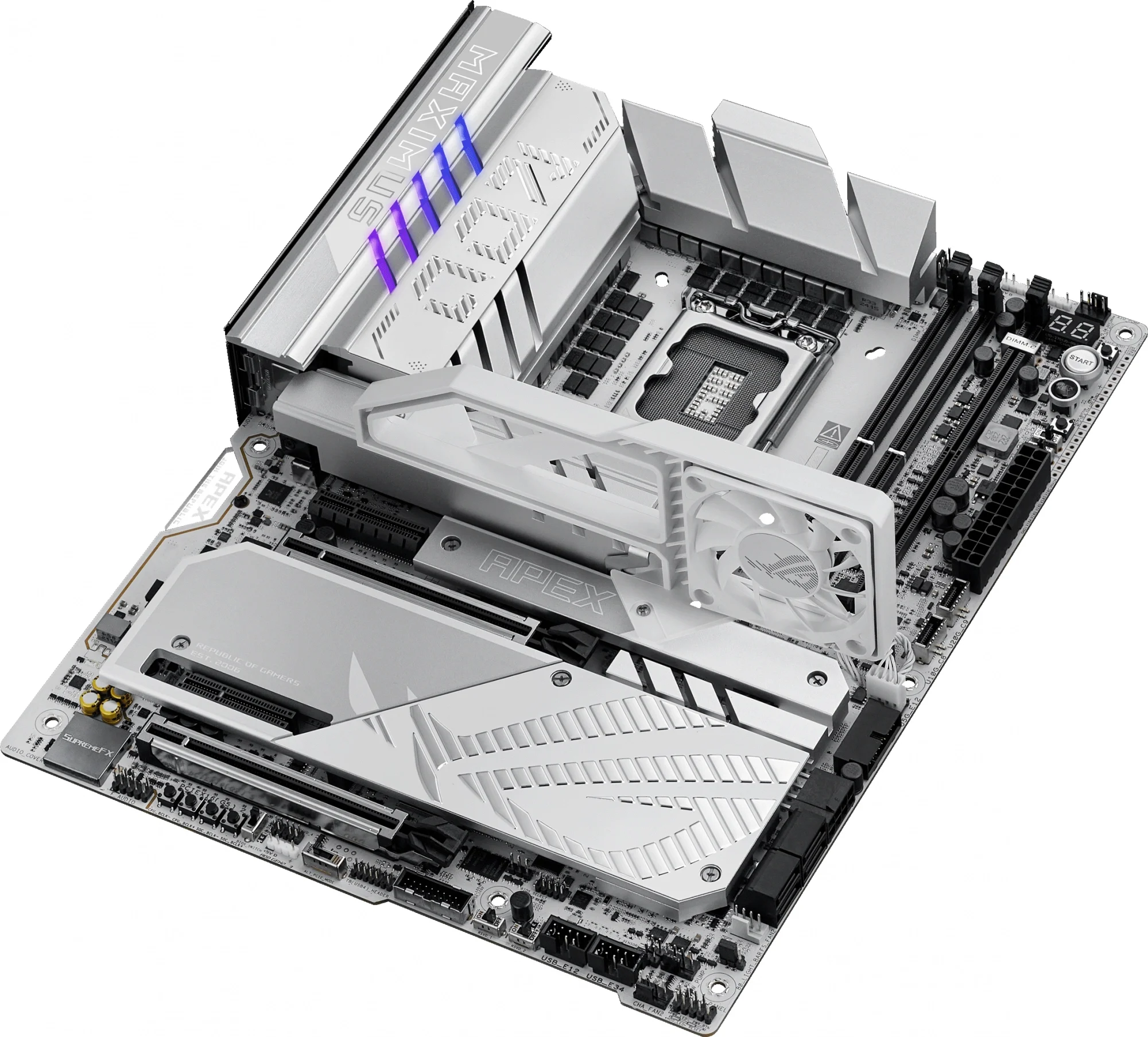 Материнская плата ASUS ROG MAXIMUS Z890 APEX, LGA1851, Z890, 2*DDR5, 4*SATA, 6*M.2, 8*USB 3.2, Type-C, 2*PCIx16, 2*PCIx4,  2*Thunderbolt™ 4, ATX; 90MB1IP0-M0EAY0