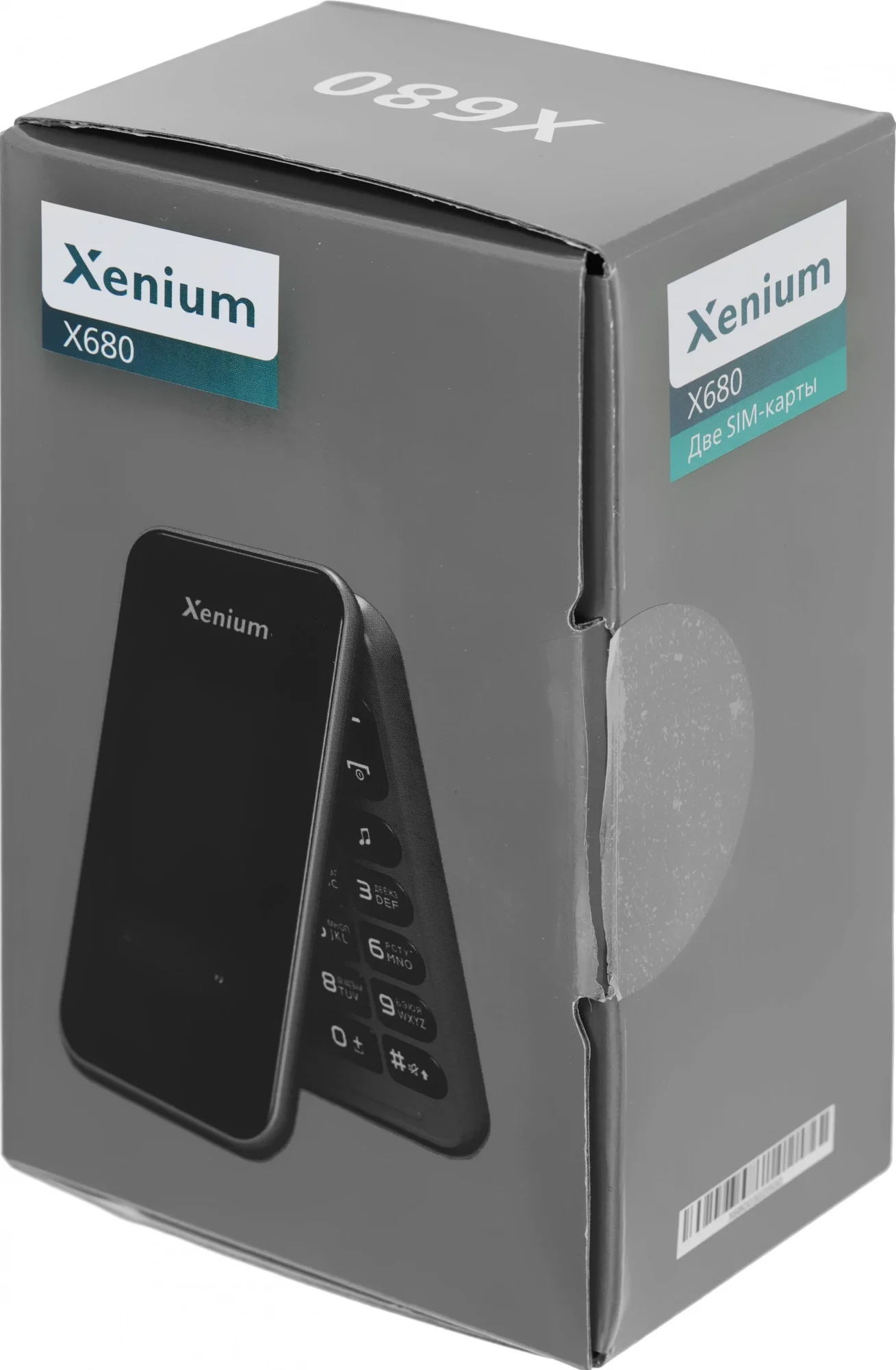 Мобильный телефон Xenium 680 X темно-серый раскладной 2Sim 2.8" 240x320 Nucleus 0.3Mpix GSM900/1800 MP3 FM microSD max32Gb