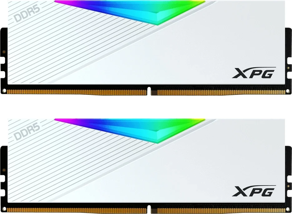 Память DDR5 2x16GB 6000MHz A-Data AX5U6000C3016G-DCLARWH XPG Lancer RGB RTL Gaming PC5-48000 CL30 DIMM 288-pin 1.35В kit single rank с радиатором Ret
