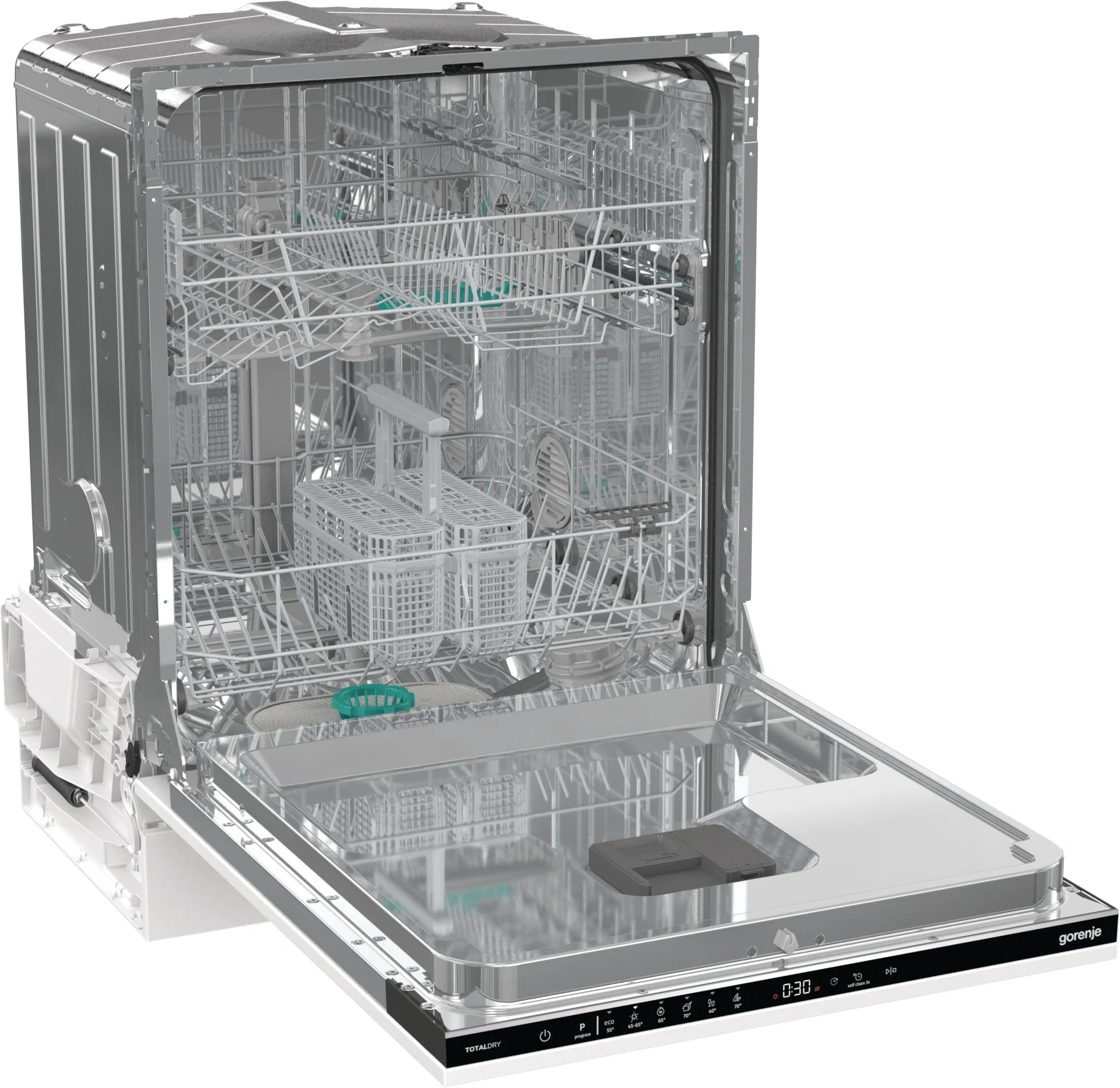 Встраиваемая посудомоечная машина Gorenje GV642D90, полноразмерная, ширина 59.8см, полновстраиваемая, загрузка 14 комплектов