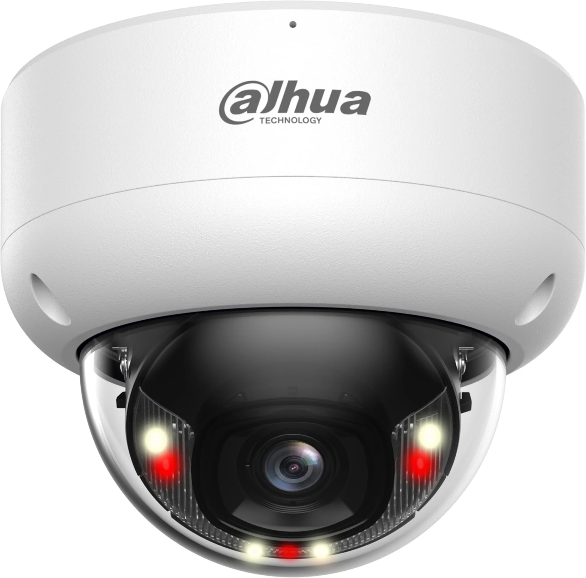 DAHUA DH-IPC-HDBW3249EP-AS-IL-0280B Уличная купольная IP-видеокамера 2Мп, 1/2.9” CMOS, объектив 2.8мм, видеоаналитика, микрофон, ИК 40м,LED 40м, IP67, IK10, металл
