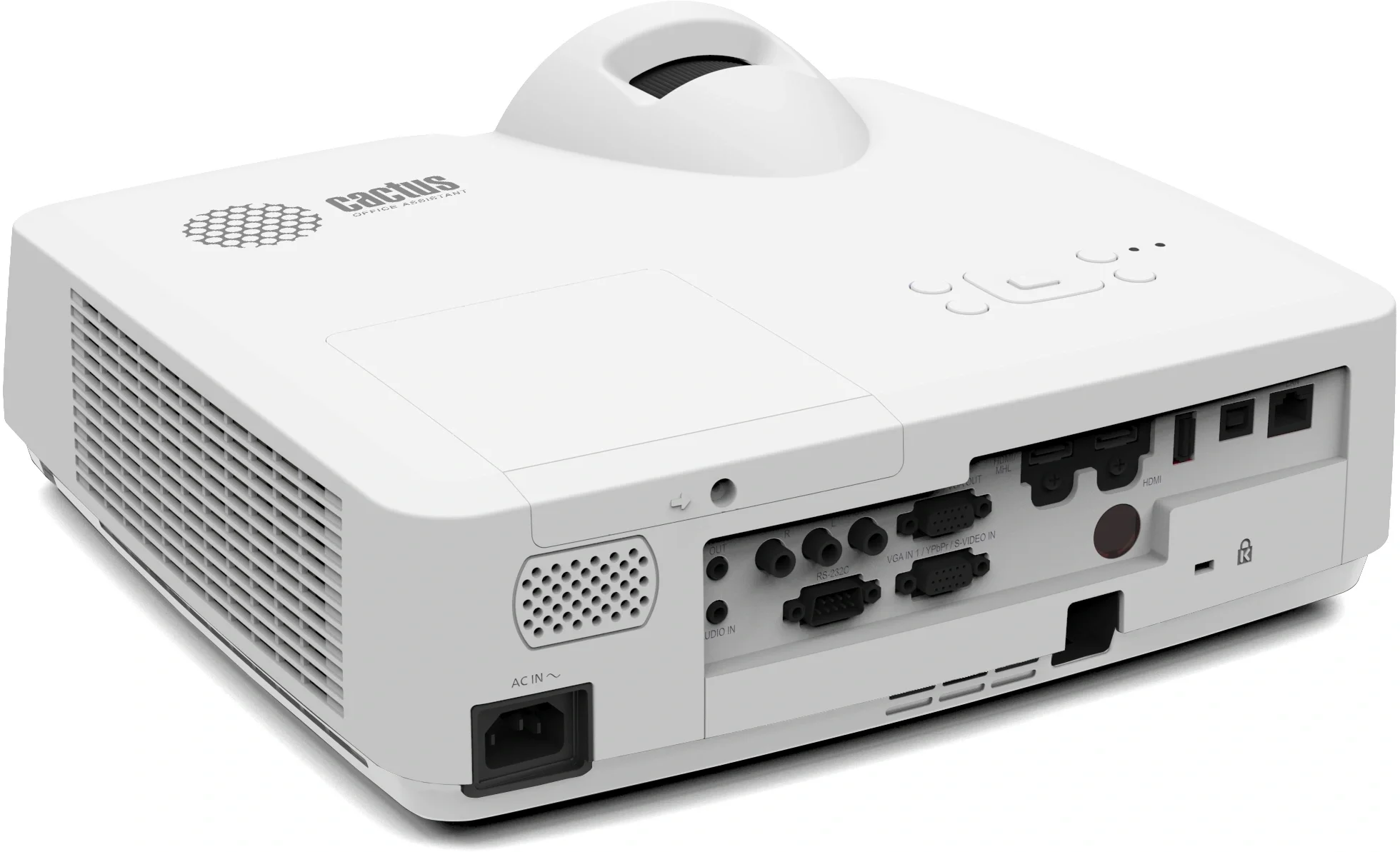 Проектор Cactus Bright CS-V3.WT, 3LCD, 4000Lm ANSI, 30000:1, белый