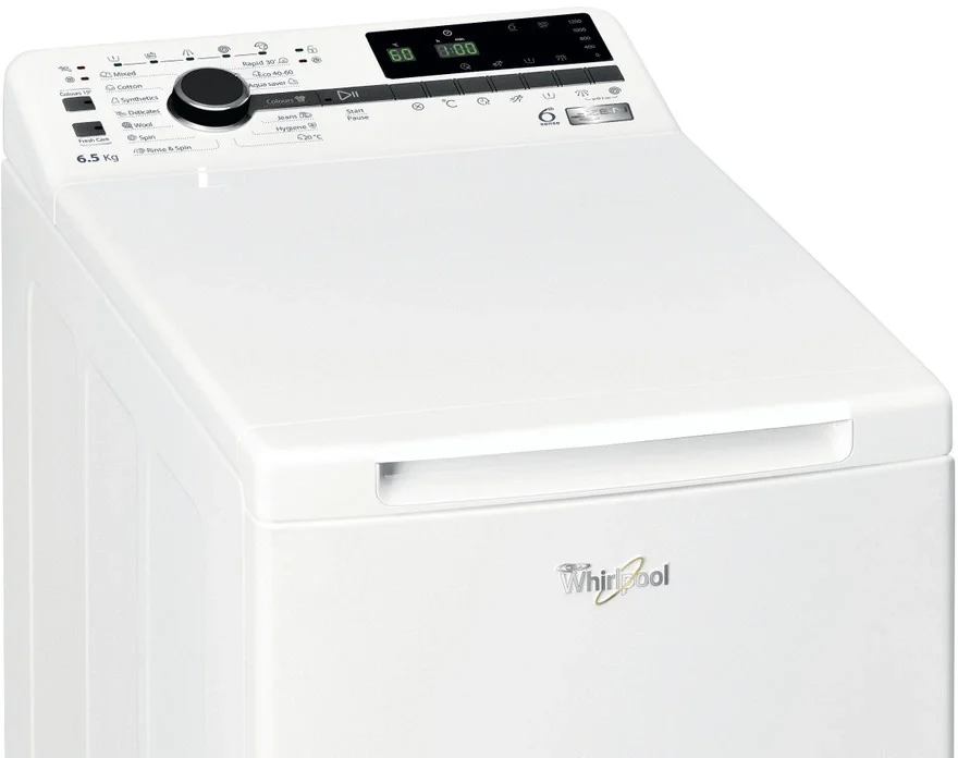 Стиральная машина Whirlpool TDLRB 65242BS EU/N белый, загрузка вертикальная 6.5 кг, 1200 об/мин, класс C