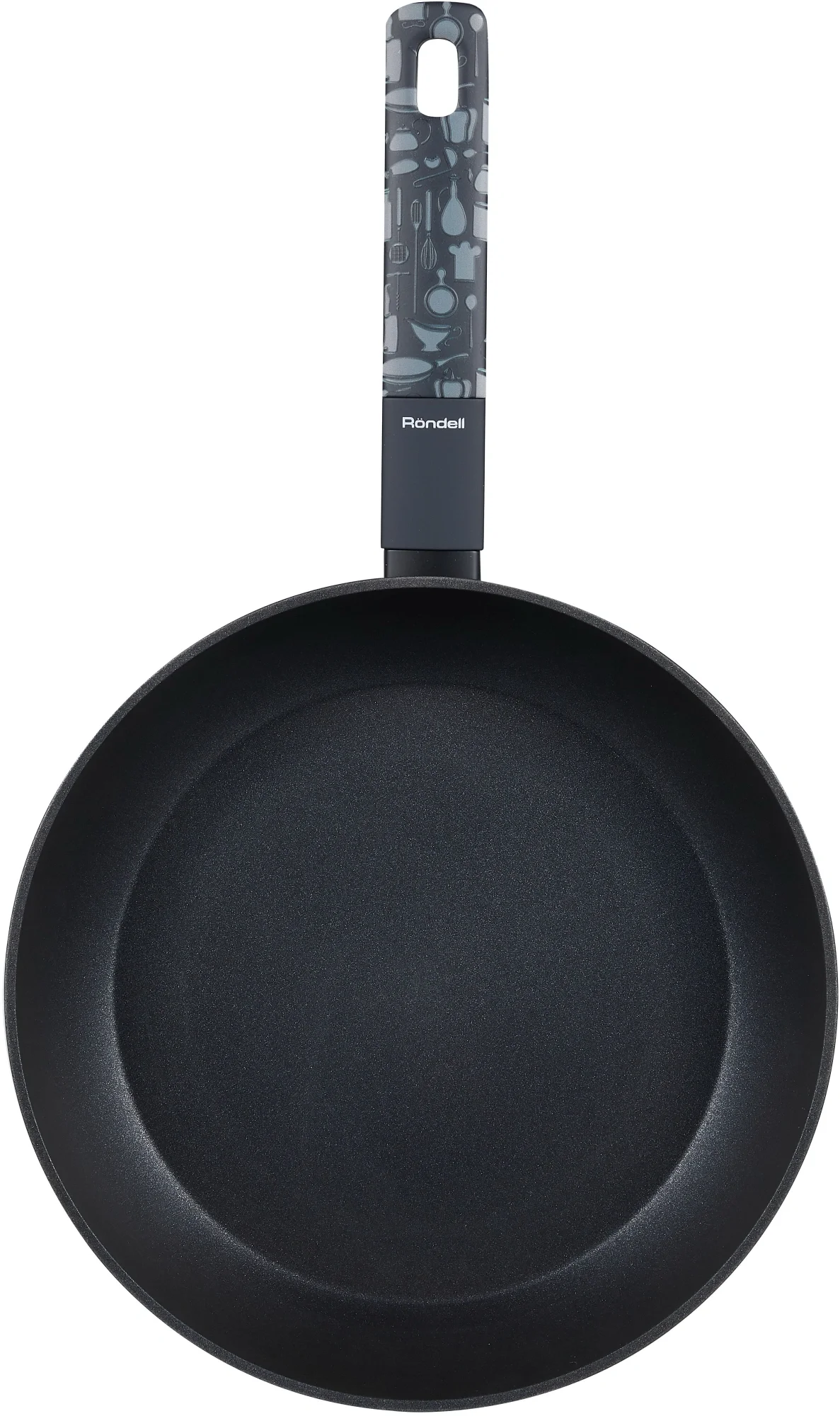 Сковорода Rondell Kitchen RDA-1982 круглая 24см покрытие: Xylan Plus ручка несъемная  (без крышки) черный