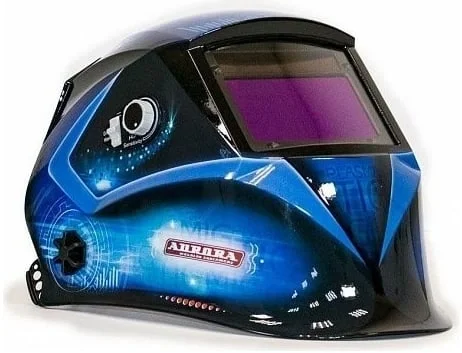 Маска сварщика Aurora SUN7 TIG MASTER 2-levels филь.:хамел. кл.:1/2/1/1 см.экр.99x55мм синий/черный (16876)