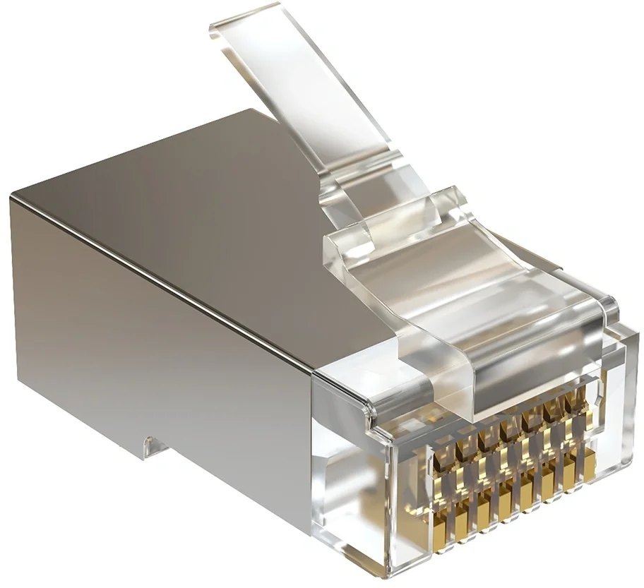 Коннектор Sysmatrix PLUG 8P8C5ES.UWRJ45 cat.5e STP прозрачный (упак.: 100 шт)