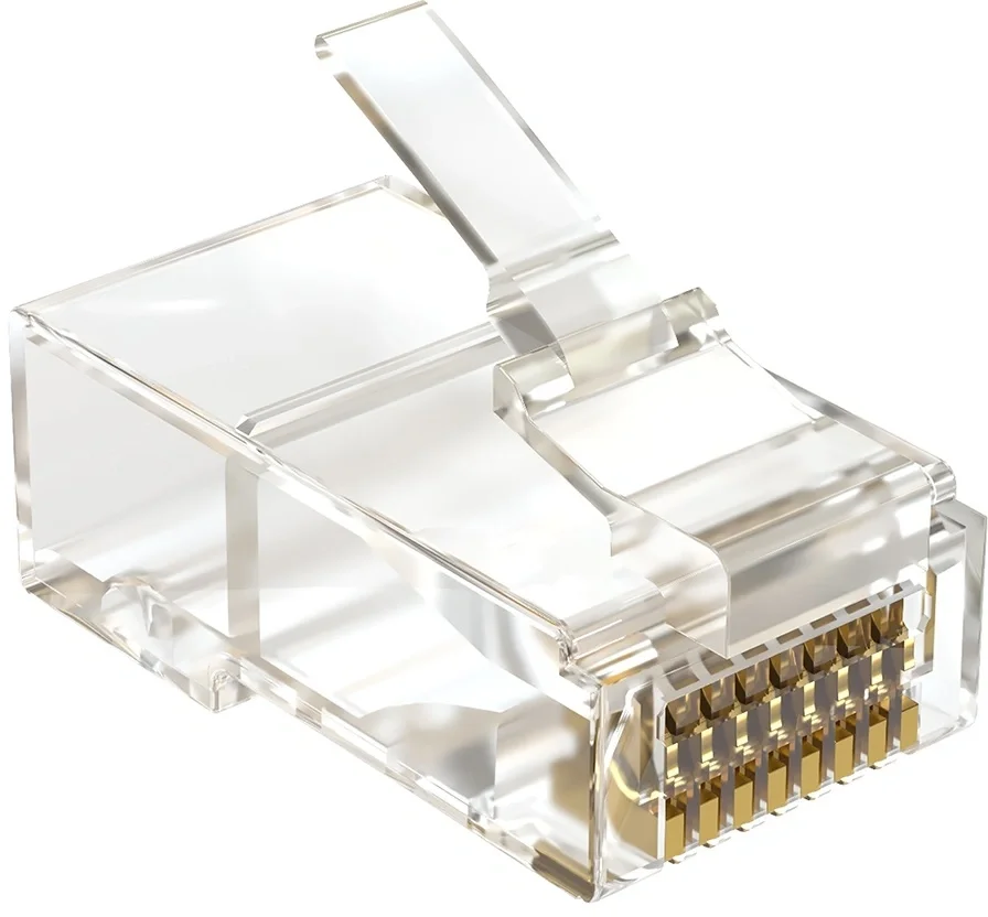 Коннектор Sysmatrix PLUG 8P8C5EU.UWRJ45 cat.5e UTP прозрачный (упак.: 100 шт)
