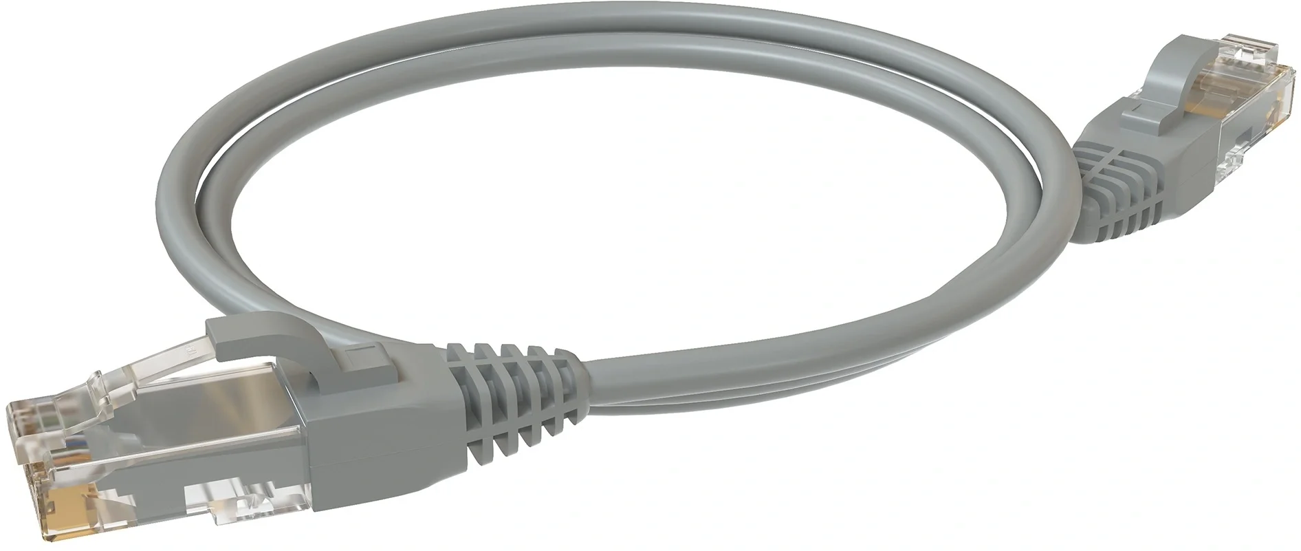 PC 4545.5EU26.1LSZHGY  Патч-корд Sysmatrix  U/UTP RJ-45 вил.-вилка RJ-45 кат.5E  1м серый LSZH