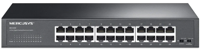 Коммутатор Mercusys MS124GS (L2) 24x1Гбит/с неуправляемый