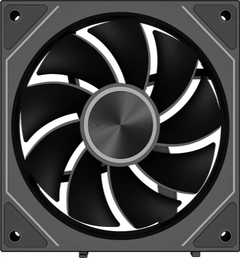 Вентилятор PCCOOLER F3 X120R BK Reverse, 120мм, 4-pin, 1800об/мин, 15 - 28.4 дБ, ARGB, черный, Ret [f3x12r-bkac-gl]