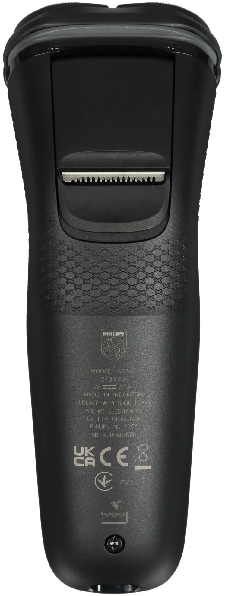 Бритва роторная Philips S3242/12 реж.эл.:3 питан.:аккум. черный/серебристый