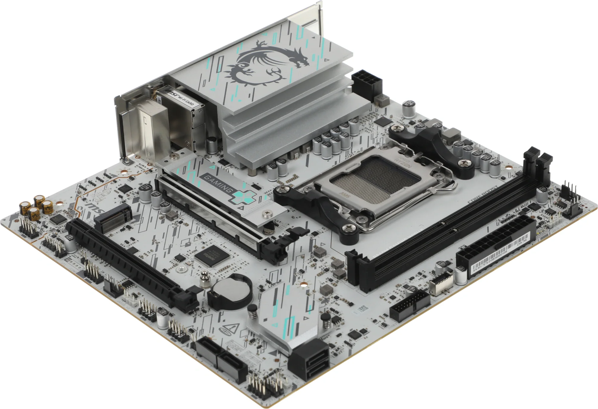 Материнская плата MSI B840M GAMING WIFI6E, AM5, AMD B840, 2xDDR5, 4xSATA, 2xM.2, 1xPCIe 4.0 x16, 1xPCIe 3.0 x4, 1xDP, 1xHDMI, 1x2.5Gb LAN, Wi-Fi 6E, Bluetooth 5.3, 4xUSB-A 5Gbps, 2xUSB-A 2.0, 2x3.5 мм, 7.1, mATX