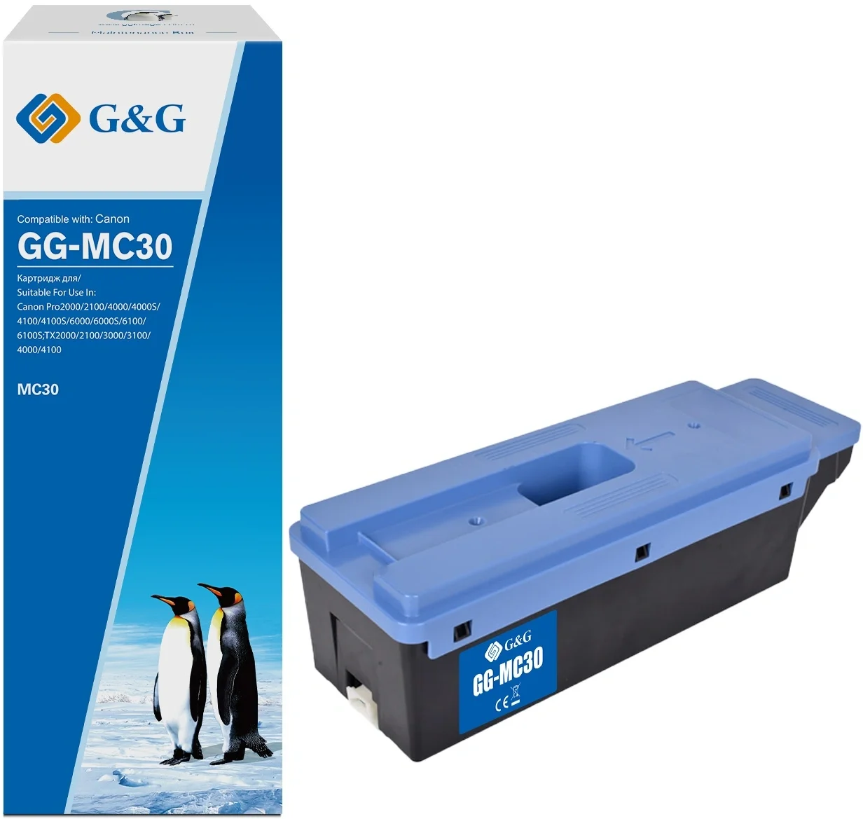 GG-MC30 Бункер G&G  (MC-30 емкость для отработанных чернил)  для Canon Pro2000/2100/4000/4000S/4100/4100S/6000/6000S