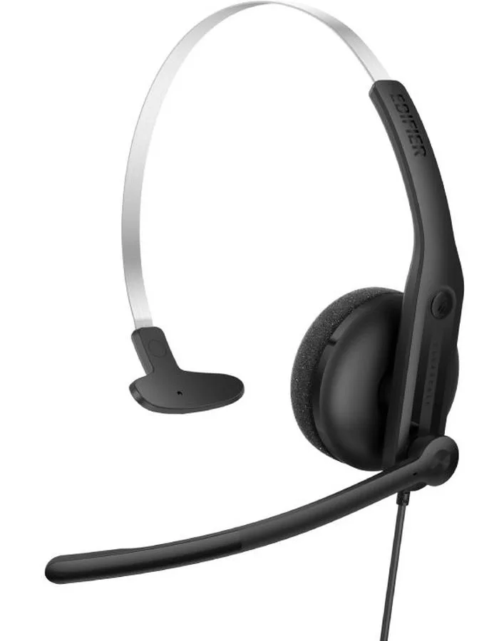 CC100 Гарнитура накладные Edifier 1.5м черный  проводные  оголовье
