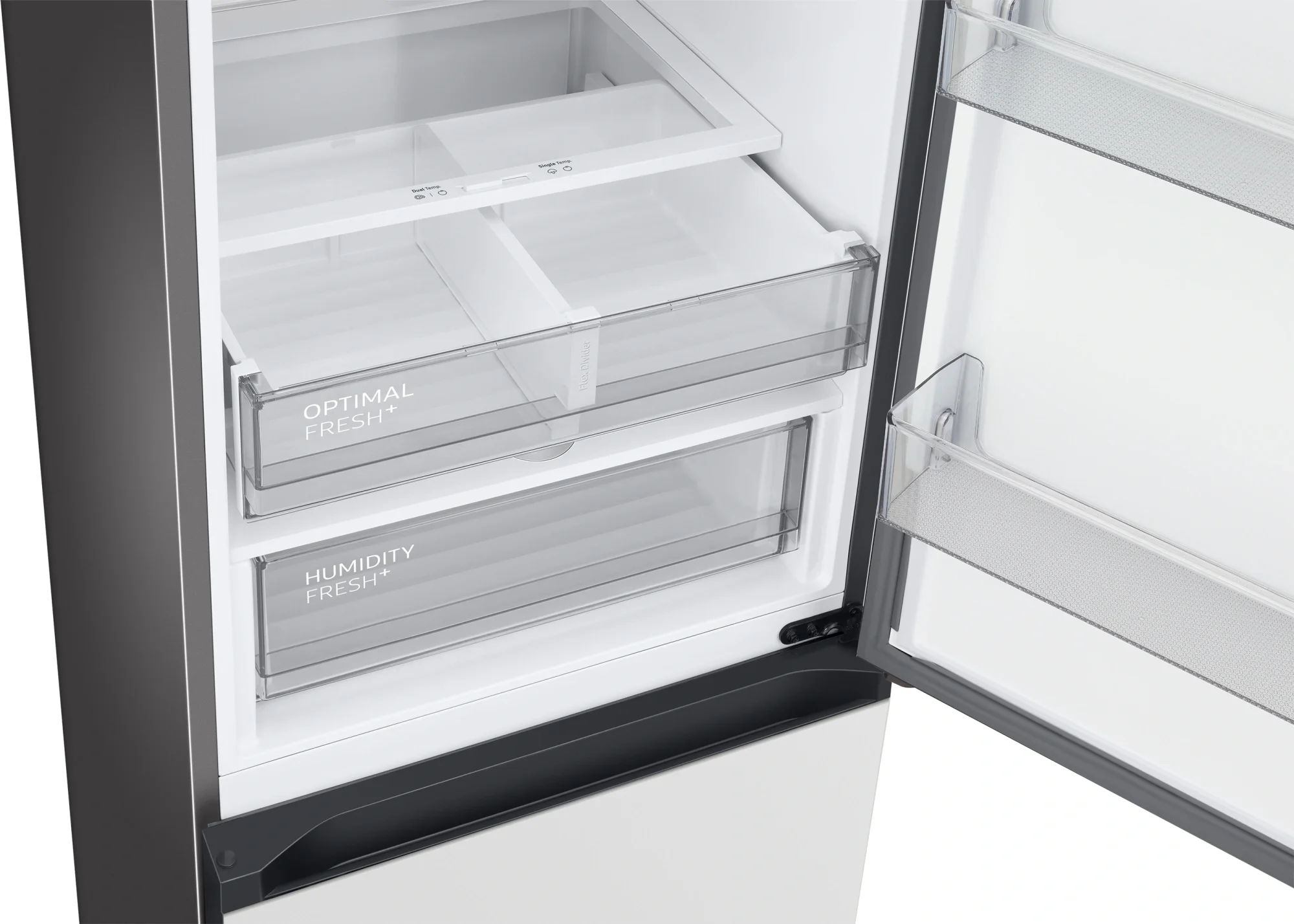 Холодильник Samsung RB38C7B6D12/EF белый двухкамерный 276/114л морозилка снизу, No Frost