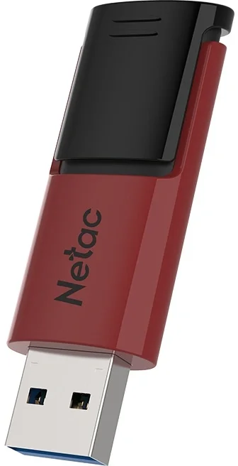 Носитель информации Netac U182 Red 128GB USB3.2 Flash Drive, retractable (replaced NT03U182N-128G-30RE)