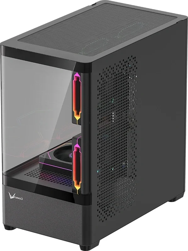Корпус Formula Crystal U1M Cosmic черный без БП mATX 4x120mm 2x140mm 1xUSB2.0 1xUSB3.0  audio bott PSU