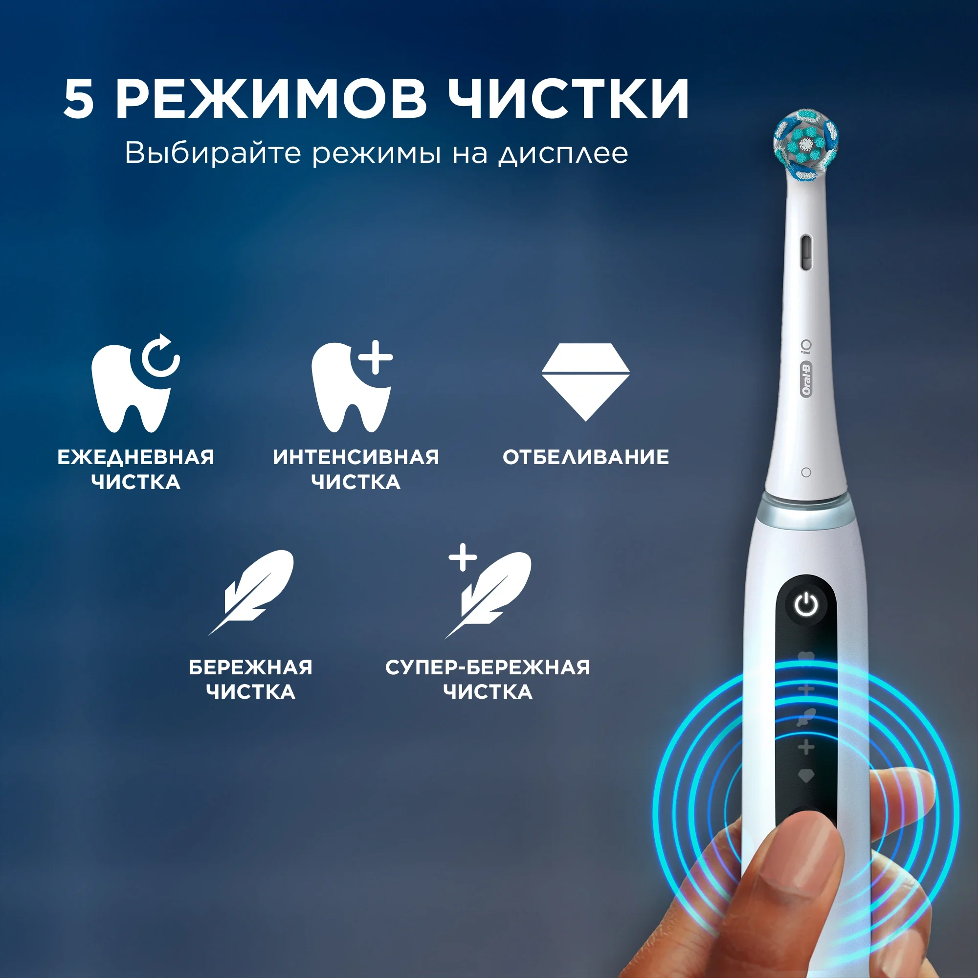 Зубная щетка электрическая Oral-B iO Series 5 iOG5.1A6.1WT белый