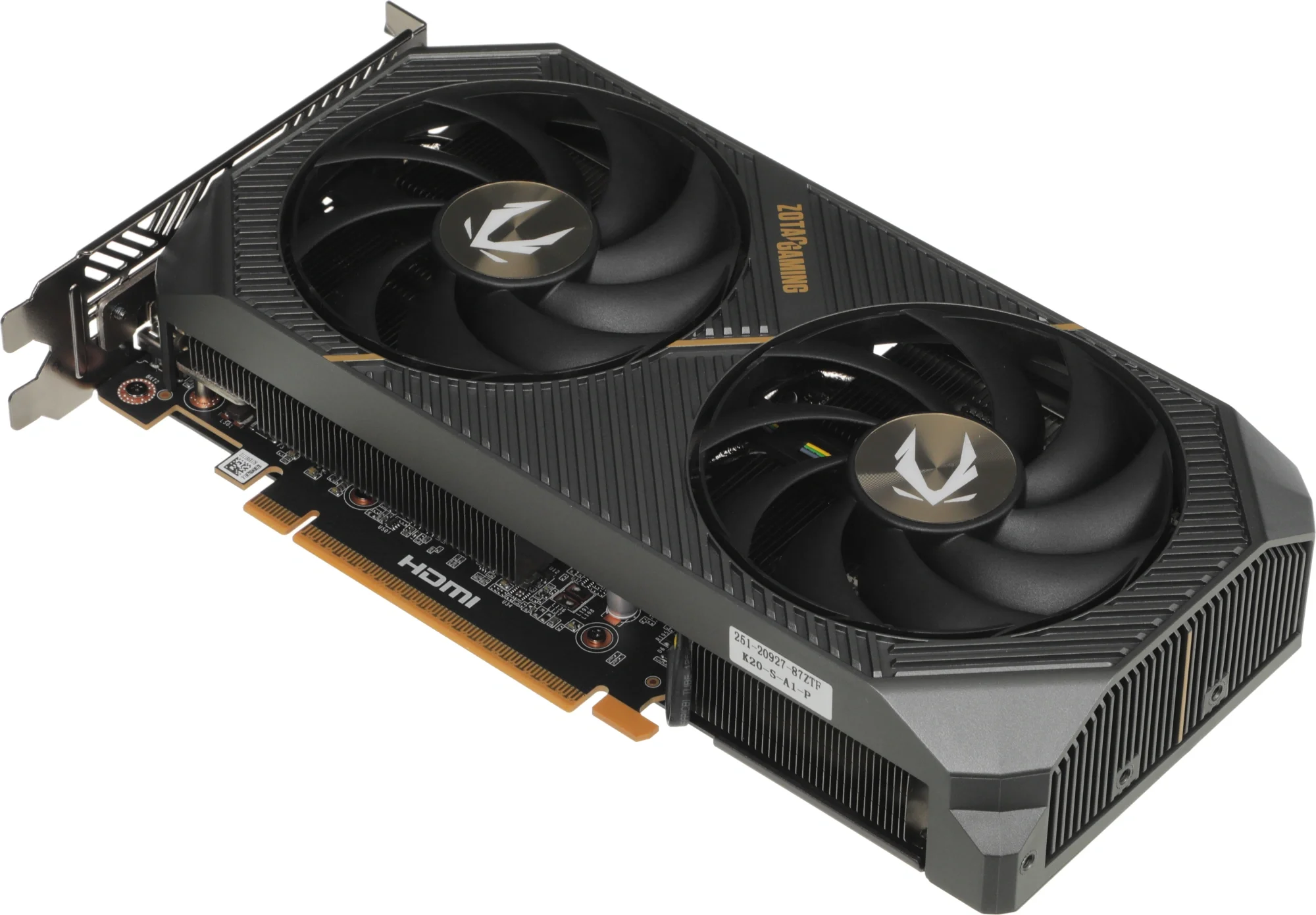 Видеокарта ZOTAC GAMING GeForce RTX 5060 AMP 8Gb DDR7 128 bit 2280/2550 MHz  3*DP/HDMI  2*FAN (ZT-B50600F-10M) RTL