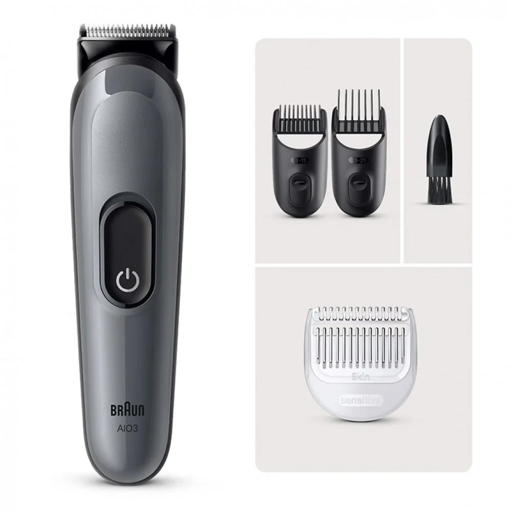 Триммер BRAUN AIO3500, 3 насадки