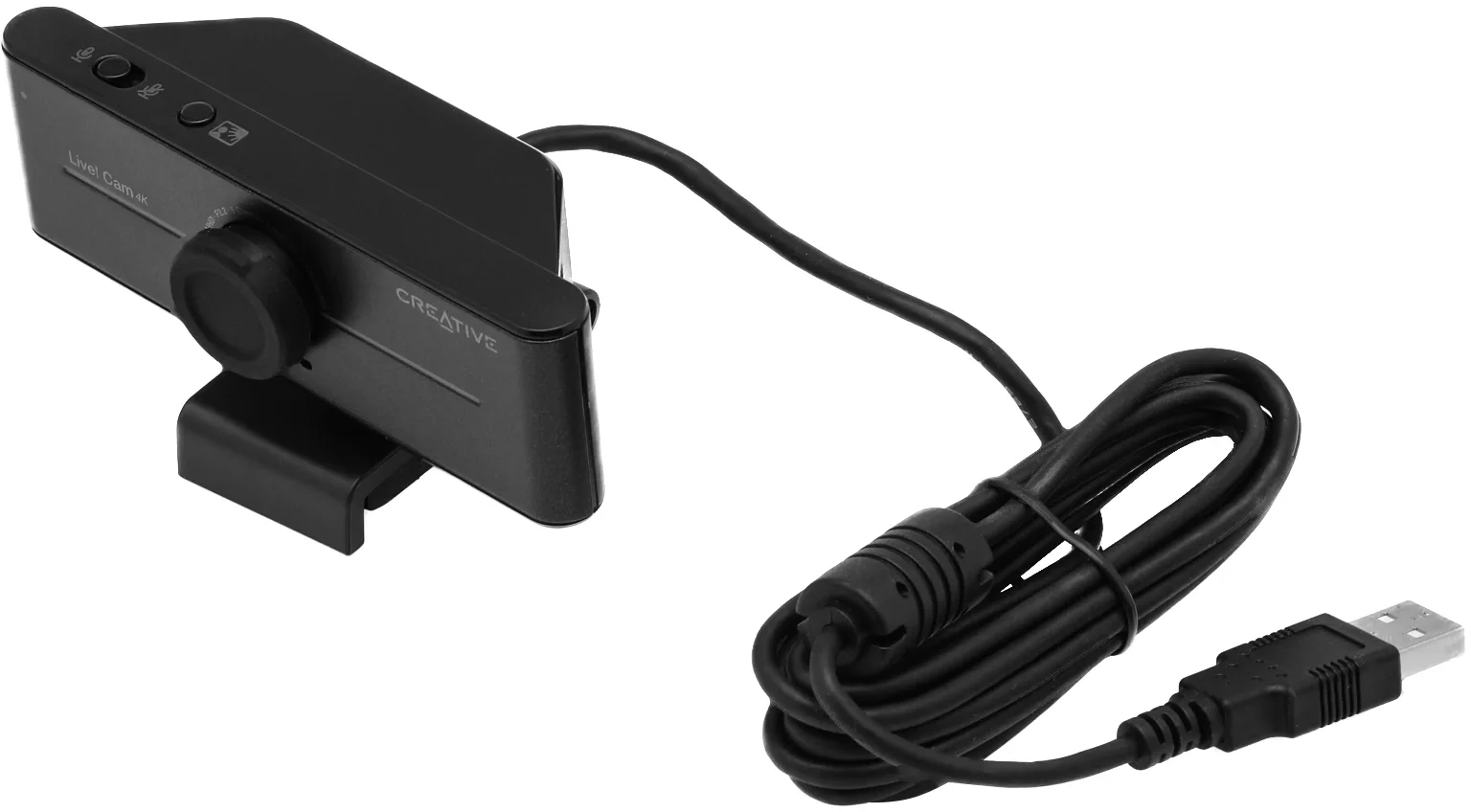 Веб-камера Creative Live! Cam 4K 3840x2160, 30 кадр/с, USB Type-A, микрофон, шторка приватности, универсальное крепление
