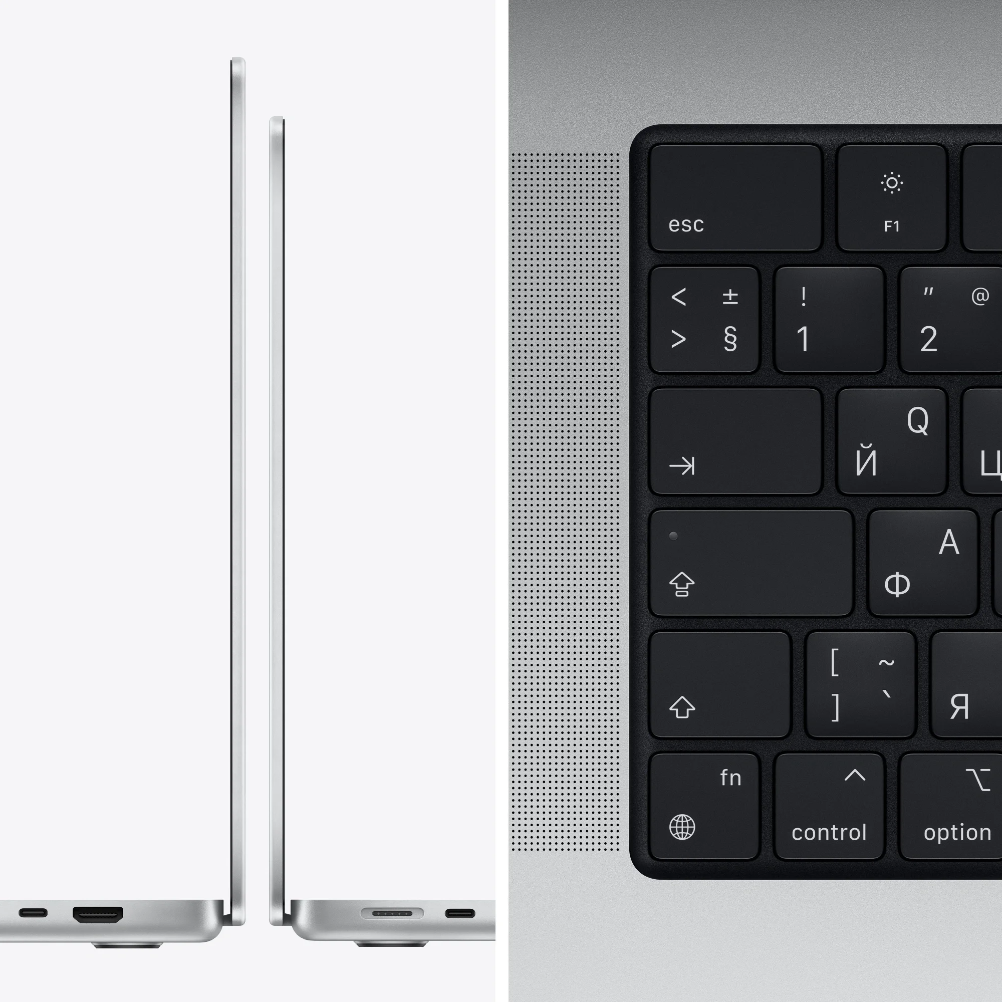 Apple MacBook Pro 16 2021 [MK1F3RU/A] Silver 16.2" Liquid Retina XDR {(3456x2234) M1 Pro chip with 10-core CPU and 16-core GPU/16GB/1TB SSD} (2021)