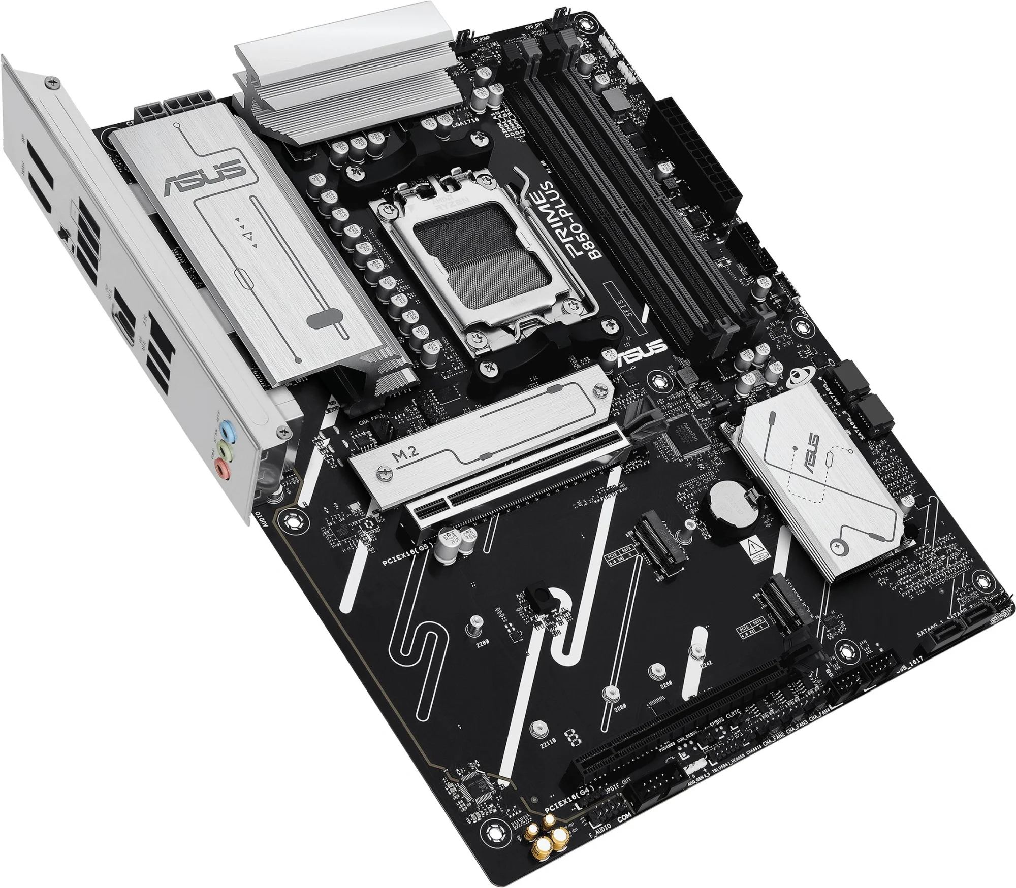 <121404> Материнская плата Socket AM5 ASUS PRIME B850-PLUS-CSM (B850) 4*DDR5 HDMI DP ATX [PRIME B850-PLUS-CSM]