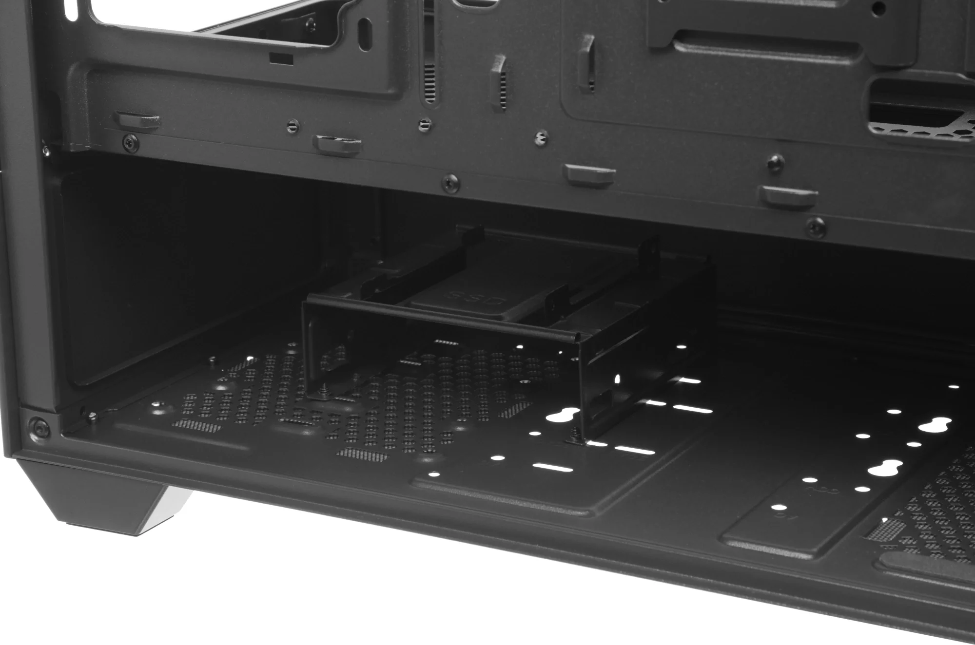 Корпус Accord ACC-EL1B TG черный без БП ATX 2xUSB2.0 1xUSB3.1 audio bott PSU