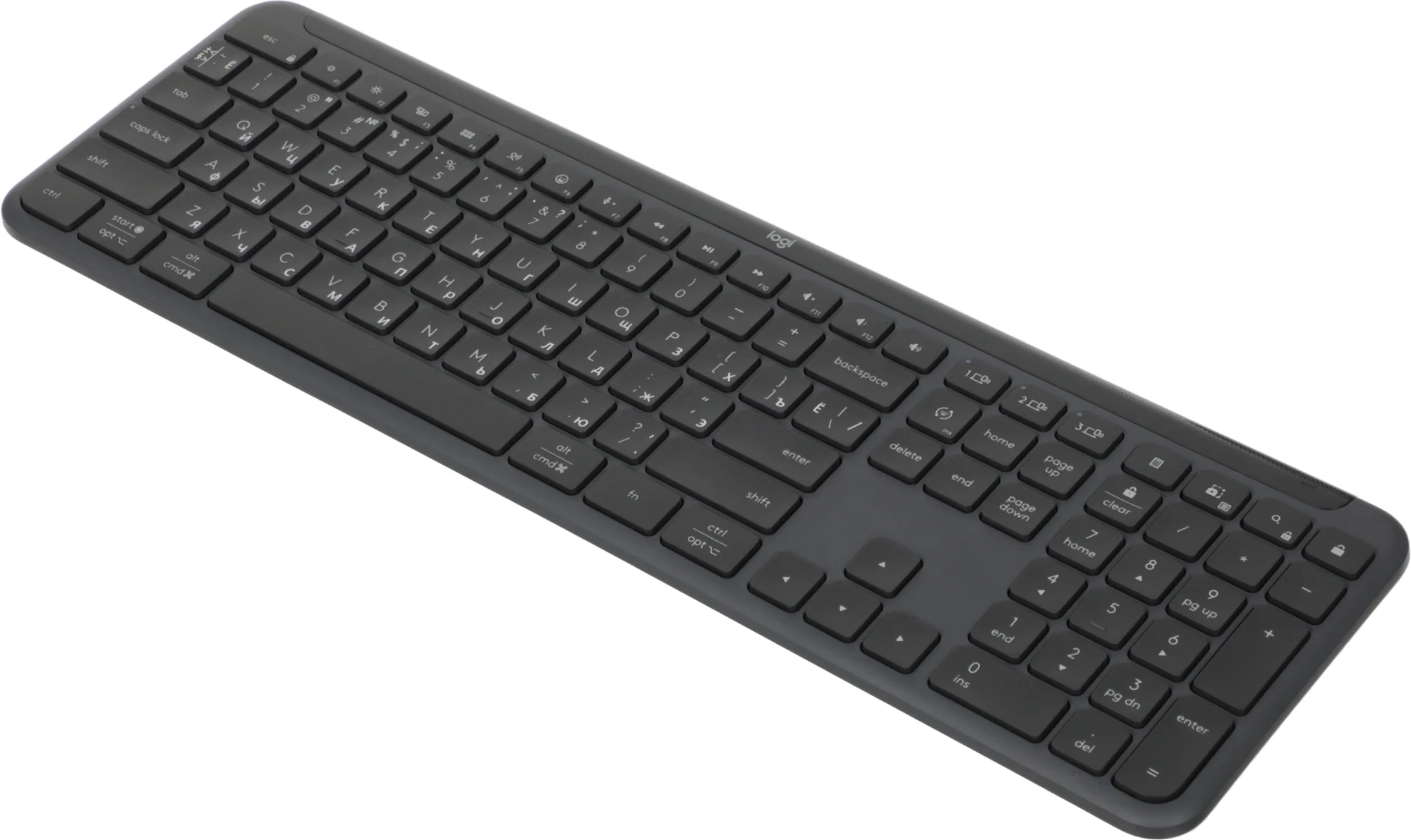Клавиатура Logitech K950, USB, Bluetooth/Радиоканал, с гравировкой, черный [920-012434]