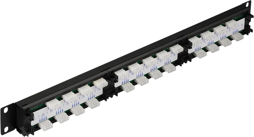 Патч-панель LANMASTER - PPI25TEL11, 25-ports, кат. 3, UTP, RJ-11, 1U, TWT-PPI25TEL11